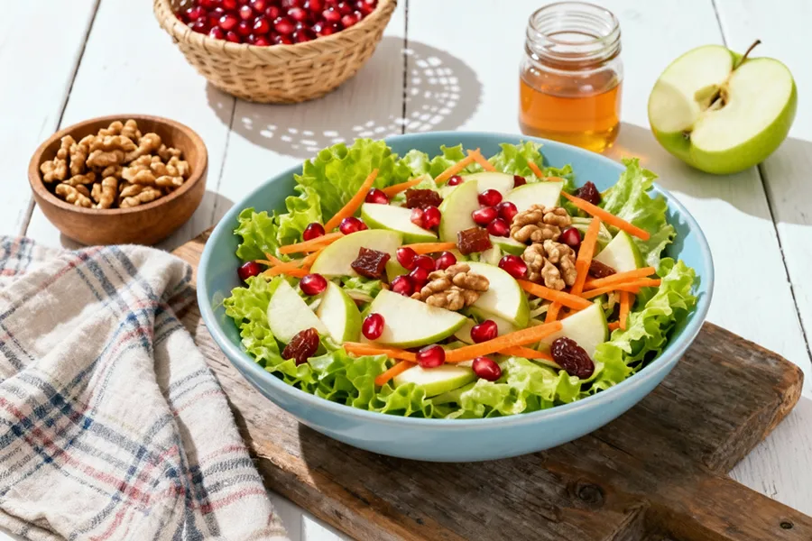 Sweet New Year Salad, New Year Salad, Rosh Hashana Salad