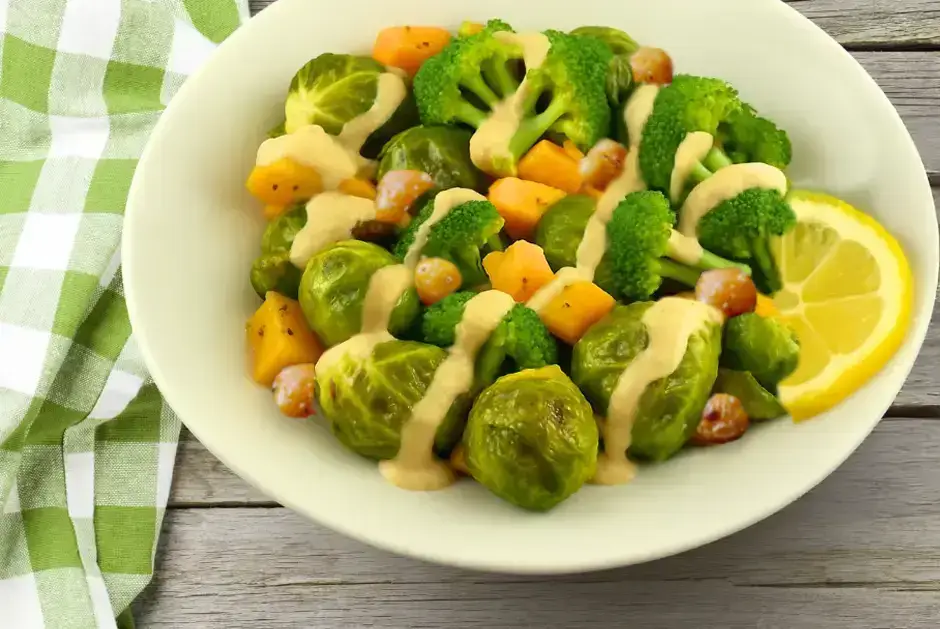Vegetables with Tahini-Lemon Dressing