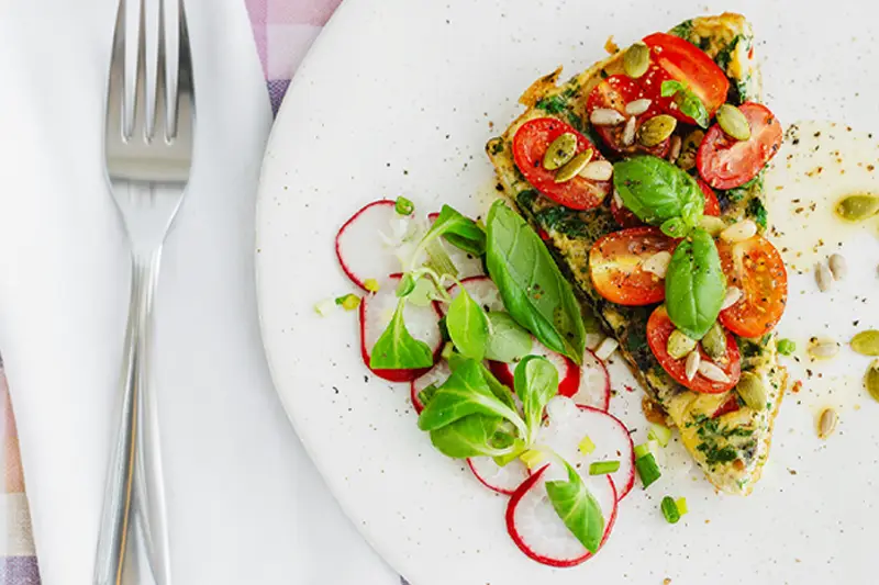 Spring Veggie & Herb Frittata